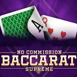 Baccarat Supreme slot logo by OneTouch Games at Slottica Casino