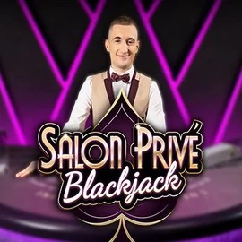 Blackjack Salon Privé online game logo by Ezugi on slottica-casino.eu