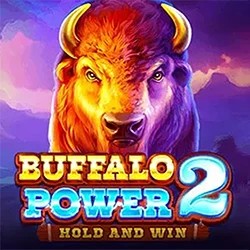 Buffalo Power 2: Hold and Win online game logo by Playson on slottica-casino.eu