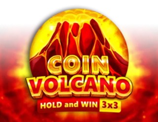 Coin Volcano slot logo by 3 Oaks Gaming at Slottica Casino
