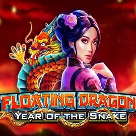 Floating Dragon Year of the Snake online game logo by Pragmatic Play on slottica-casino.eu