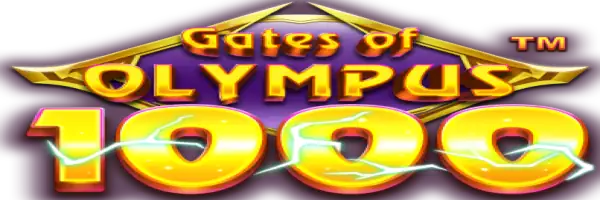 Gates of Olympus 1000 logo by Pragmatic Play at Slottica Casino