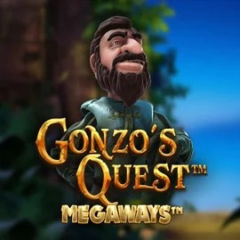 Gonzo's Quest Megaways online game logo by Red Tiger Gaming on slottica-casino.eu