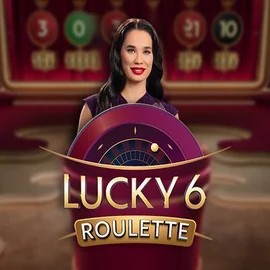 Lucky 6 Roulette logo by Pragmatic Play at Slottica Casino