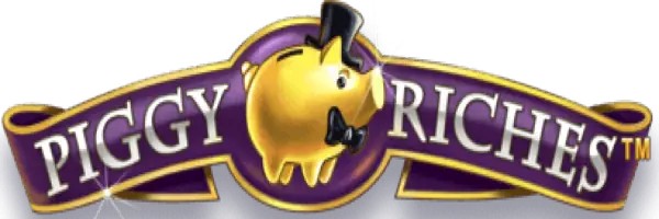 Piggy Riches slot logo by NetEnt at Slottica Casino