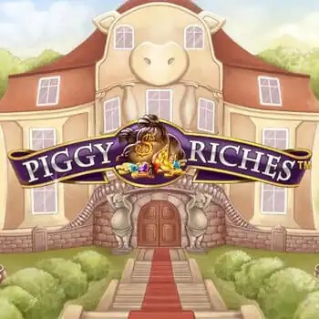 Piggy Riches logo by NetEnt at Slottica Casino