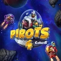 Pirots 4 game by ELK Studios – logo hosted on Slottica Casino