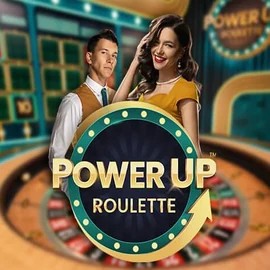 PowerUP Roulette logo by Pragmatic Play at Slottica Casino