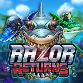 Razor Returns online game logo by Push Gaming on slottica-casino.eu
