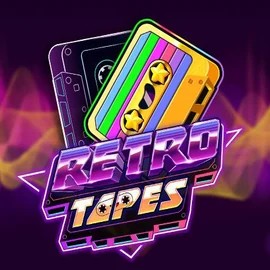 Retro Tapes slot logo by Push Gaming at Slottica Casino