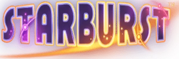 Official Slots logo: Starburst by NetEnt at Slottica Casino