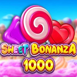 Sweet Bonanza 1000 slot visual from Pragmatic Play available on slottica-casino.eu