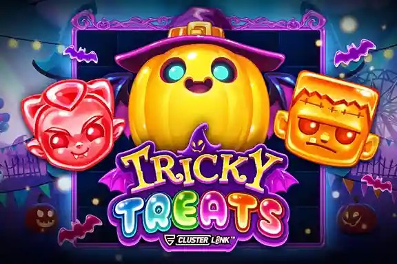 Tricky Treats logo by Push Gaming Slottica Casino