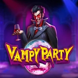 Vampy Party game by Pragmatic Play – logo hosted on Slottica Casino